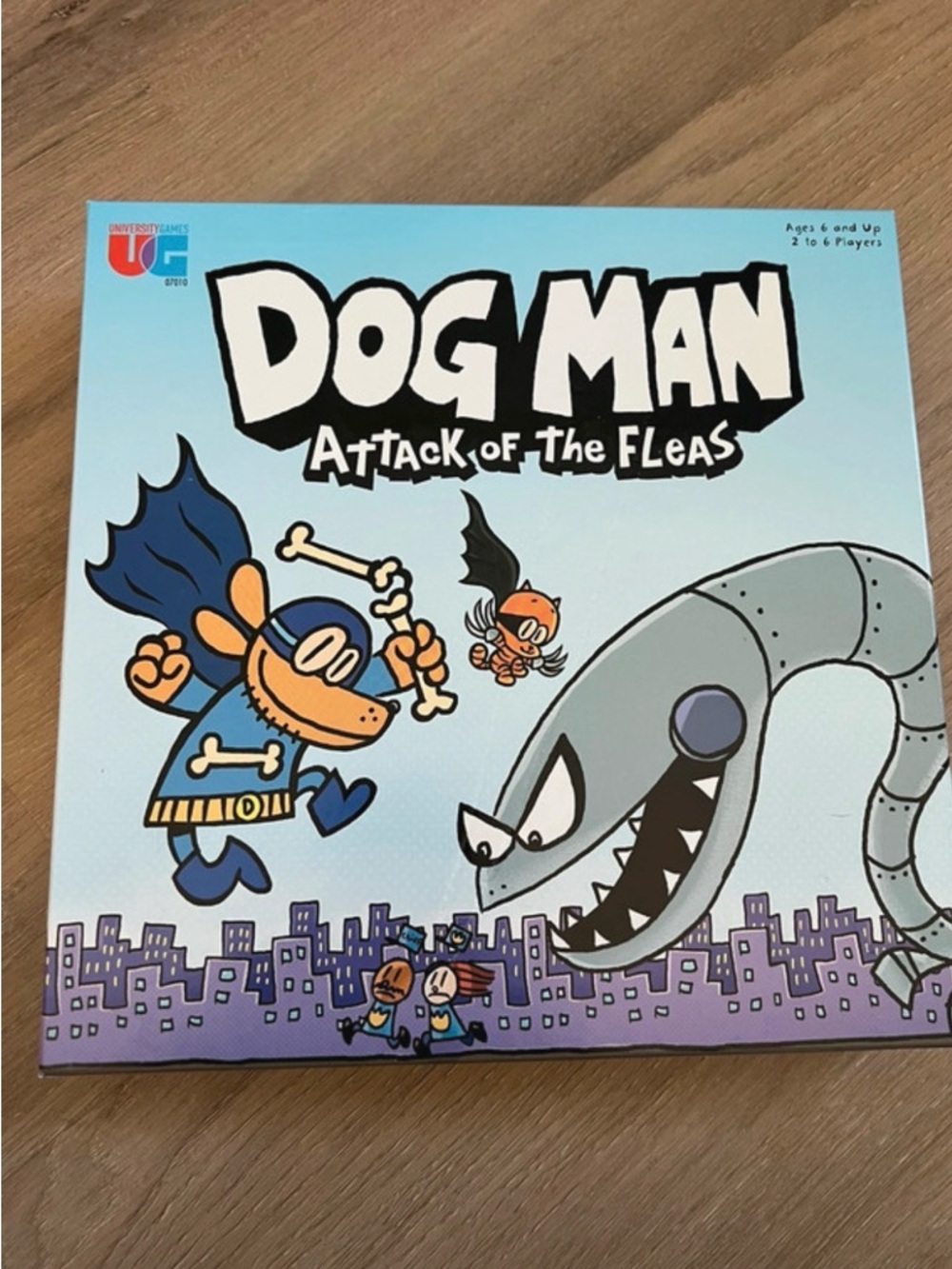 Dog Man Attack of the Fleas Board Game - Blue